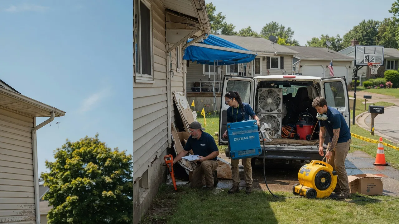 Ceiling Leak Cleanup in Kampsville, IL near me